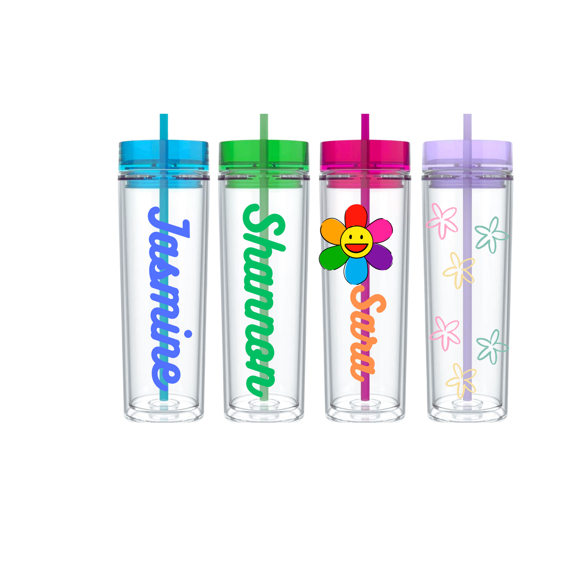 Skinny Acrylic Tumbler – Elasya B's Candy Tree LLC